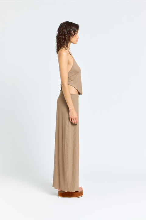 Olivia Maxi Skirt (Cappuccino)