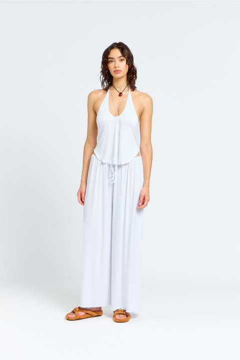 Isla Halter Top (Bright White)