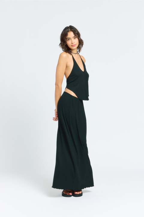 Olivia Maxi Skirt (Jet Black)