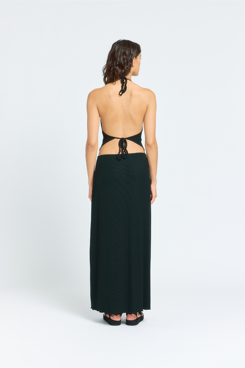 Olivia Maxi Skirt (Jet Black)