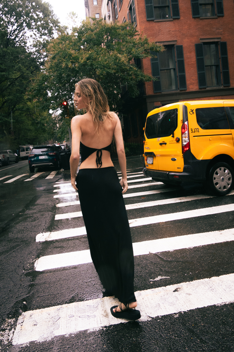 Olivia Maxi Skirt (Jet Black)